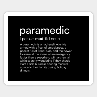 Paramedic definition Sticker